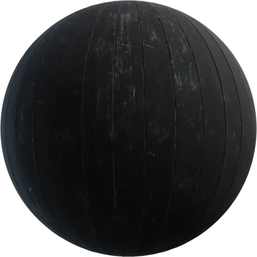 Black Painted Planks