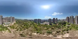 Highsky building green forest