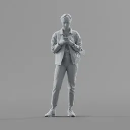 Lowpoly Female Standing