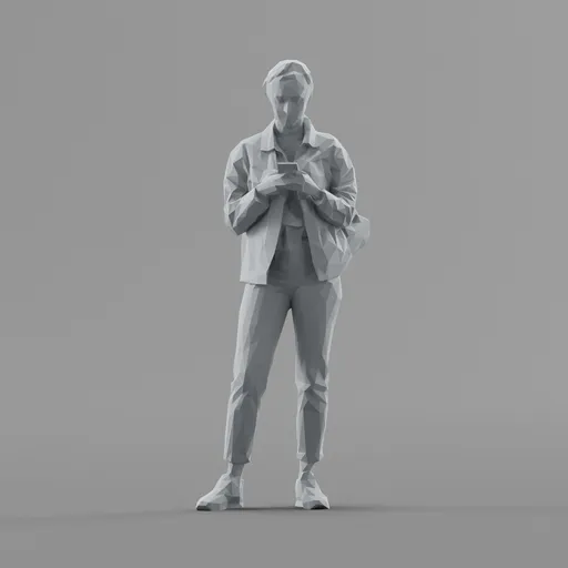 Lowpoly Female Standing