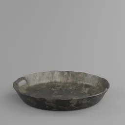 Vintage Wavy Metal Tray