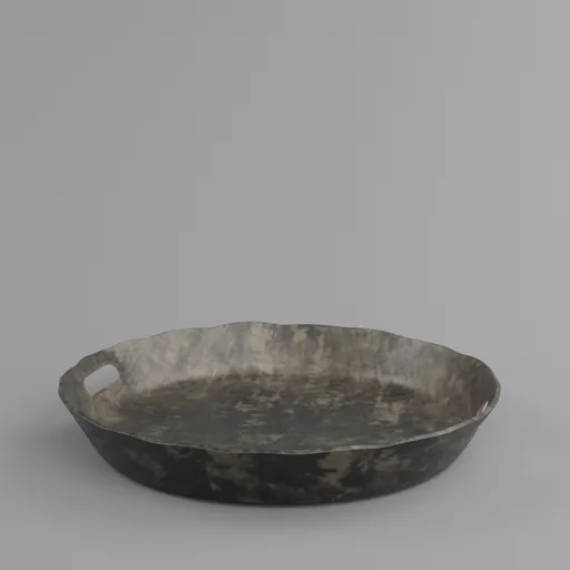 Vintage Wavy Metal Tray