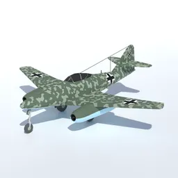 Low Poly Messerschmitt Me 262