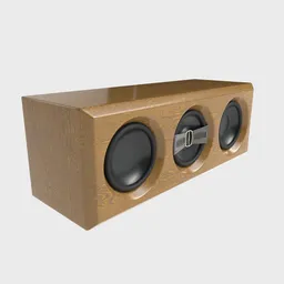 HiFi Central Speaker Beige Wood
