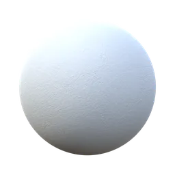 Textured white plaster PBR material preview for 3D rendering in Blender and other applications.