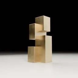 Brutalist Geometric Interior Sculpture