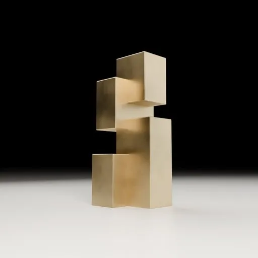 Brutalist Geometric Interior Sculpture