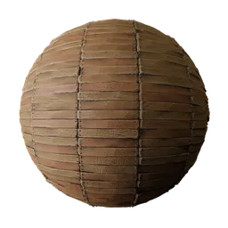 High-quality stylized wood plank PBR texture for 3D modeling in Blender and other applications.