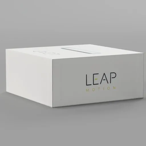 Detailed 3D model of a simple, sleek cardboard packaging with branding, suitable for Blender enthusiasts.