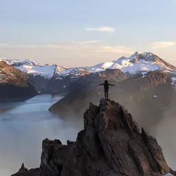 Mountain Lake Landscape Parallax