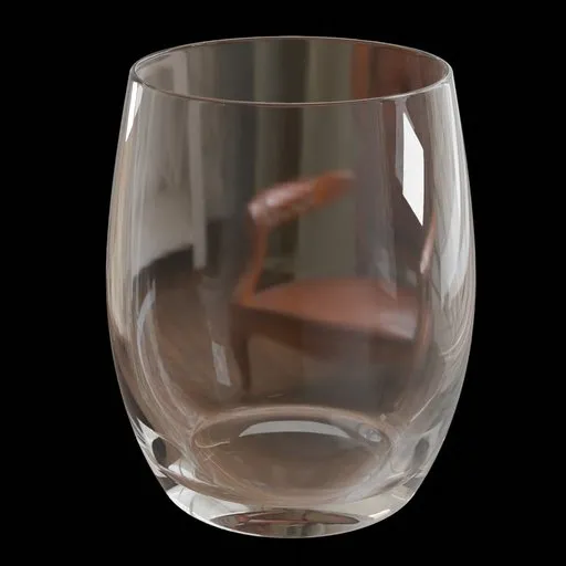 Realistic 3D-rendered glass model for decoration, optimized for Blender, showcasing material quality and detail.