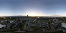 Sunrise Modern City Sky