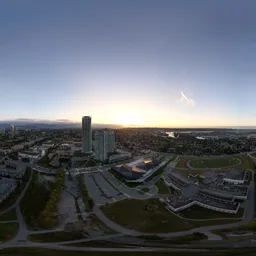 Sunrise Modern City Sky