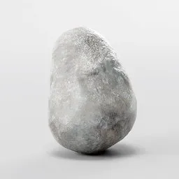"River Rock 1 - A hyperrealistic, low-poly, hand-sculpted PBR river rock or stone designed for Blender 3D. This 3D model features a smooth boulder texture, perfect for creating realistic environments and landscapes in your Blender projects."