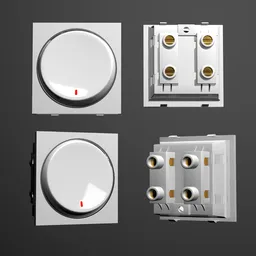 Switch door bell button