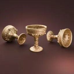 Gold Skull Goblet