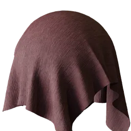 Burgundy Pleated Fabric