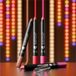 Festive theme lip crayons presentation