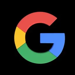 "3D model of the Google logo with subdivision control, optimized for media or design in Blender 3D software. Created by Kloworks and available for free on their Patreon page. Features a black background, centered symmetry, and heavy color compression."