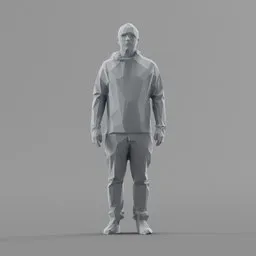 Lowpoly Male Standing