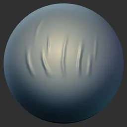 ER Fabric Brush 54 for 3D sculpting detailed wrinkles and textures on virtual clothing models in Blender 3D.