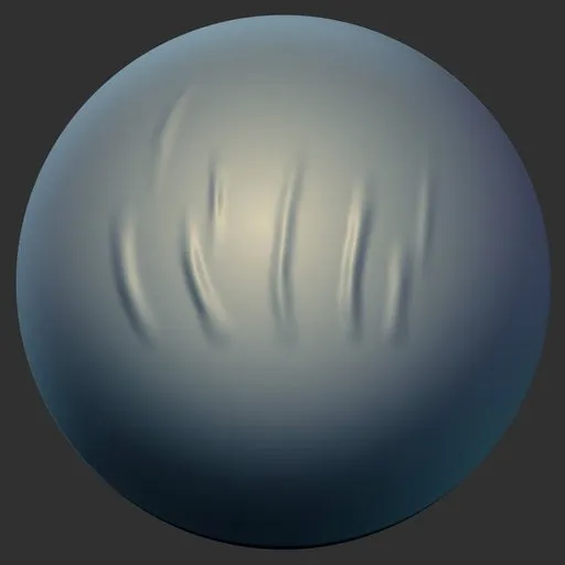 ER Fabric Brush 54 for 3D sculpting detailed wrinkles and textures on virtual clothing models in Blender 3D.