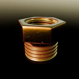 Screw Connector For Pipes With Head