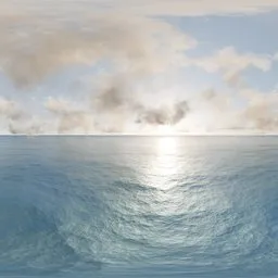 Bright Ocean Sunrise Horizon