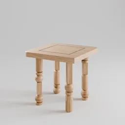 Geometrical Wood Table
