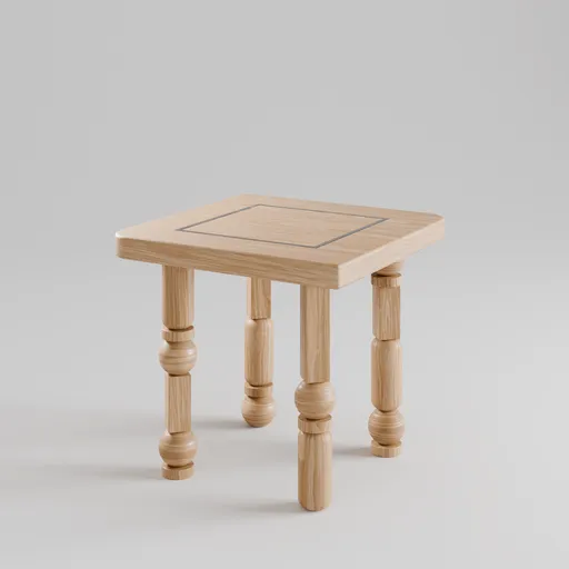 Geometrical Wood Table