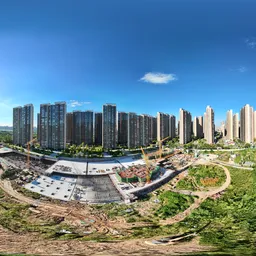 Highsky bluesky cloud green grass