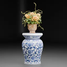 Ceramic Pedestal Decor