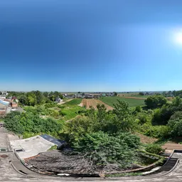 Grass green farmland