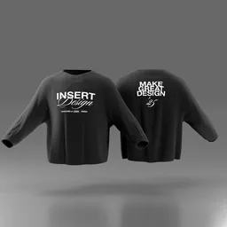 Long Sleeve Sweater Mockup