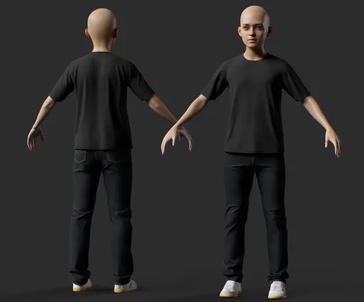 Child Male Casual Base Character