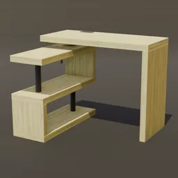 Wooden L Shape Desk
