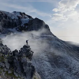 Rocky Peak and Glacier Mountain