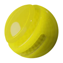 Translucent procedural yellow plastic