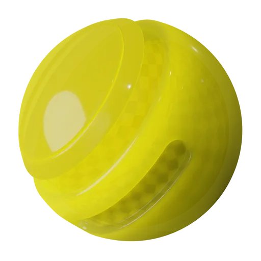 Translucent procedural yellow plastic