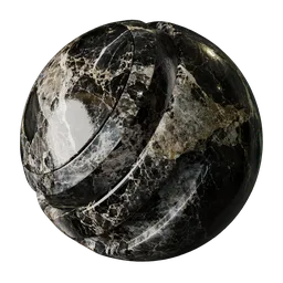 Green White Champagne Marble