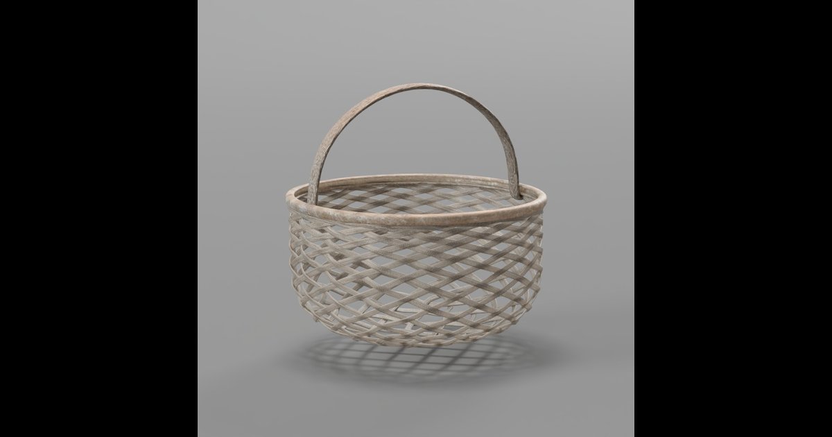 Basket | Interior Decorations models | Blendkit