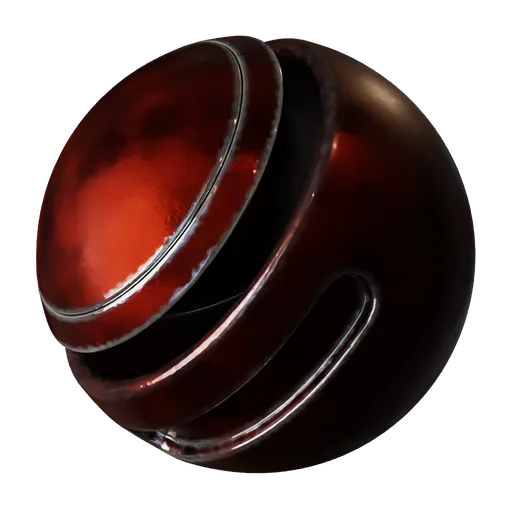 Metal Worn Red