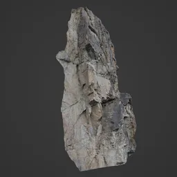 Jagged Rock Cliff Photoscan