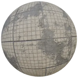 Aged Dirty Tiled Floor