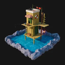 Stylized house fishman