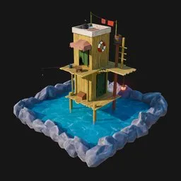 Stylized house fishman