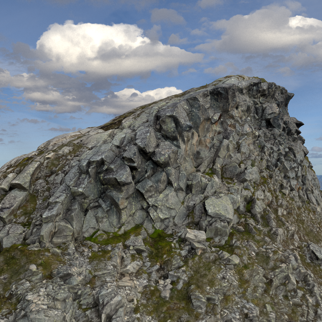 Rocky Mountain Landscape Photoscan | Environment Elements models | Blendkit