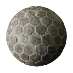 Hexagonal stone cubes