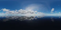 Sunny Cloudy day Ocean