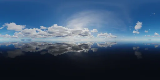 Sunny Cloudy day Ocean